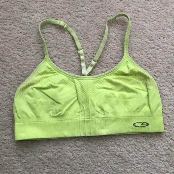LOT 3 Champion Racerback Seamless Hot Pink/Neon Yellow/Lime Green Sports Bras - Picture 10 of 12